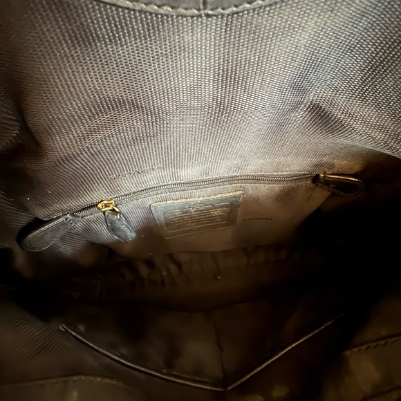 Vintage Coach Turnlock Clutch | Unbranded Chain | 1990s | Great Condition - Picture 11 of 12